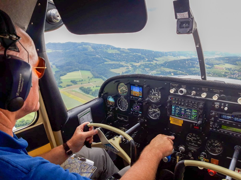 Private pilot in a Cessna 175 Skylark with dual Garmin G5 and GTN650. www.myclimbrate.com